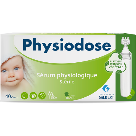 Sérum Physiologique boite de 40 Monodoses 5 ml
